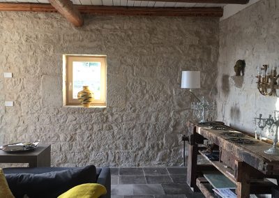 Casa di Pietra stone walls with a view